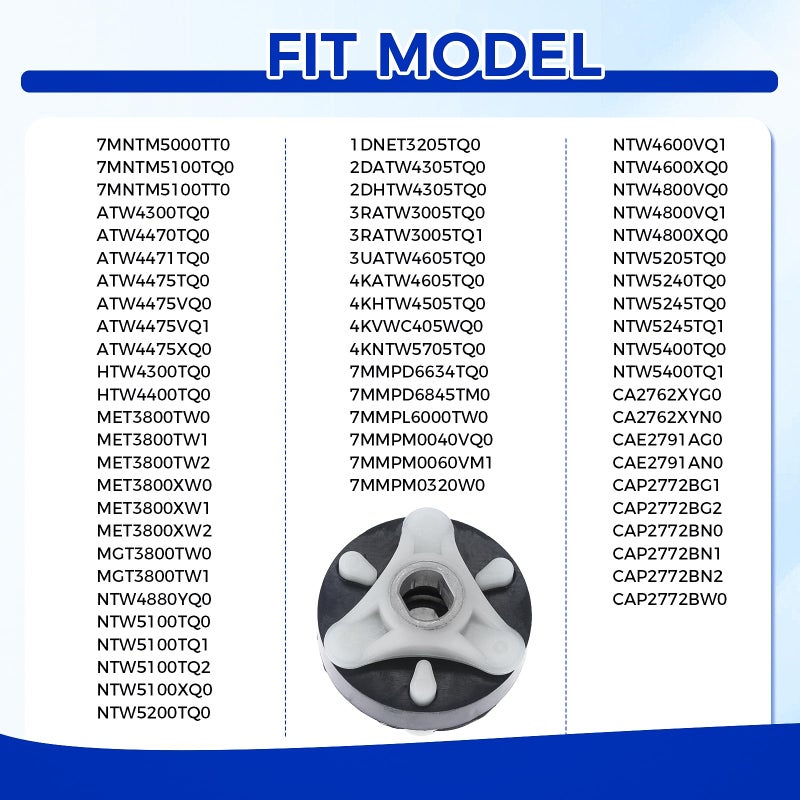 DRELD 285753A Washer Metal Core Motor Coupling Kit, Replace AP3963893, PS1485646, 1195967, 285753AVP, 21003, 280152, 285140, 285743, Compatible with Whirlpool, Kenmore Washers - Image 3